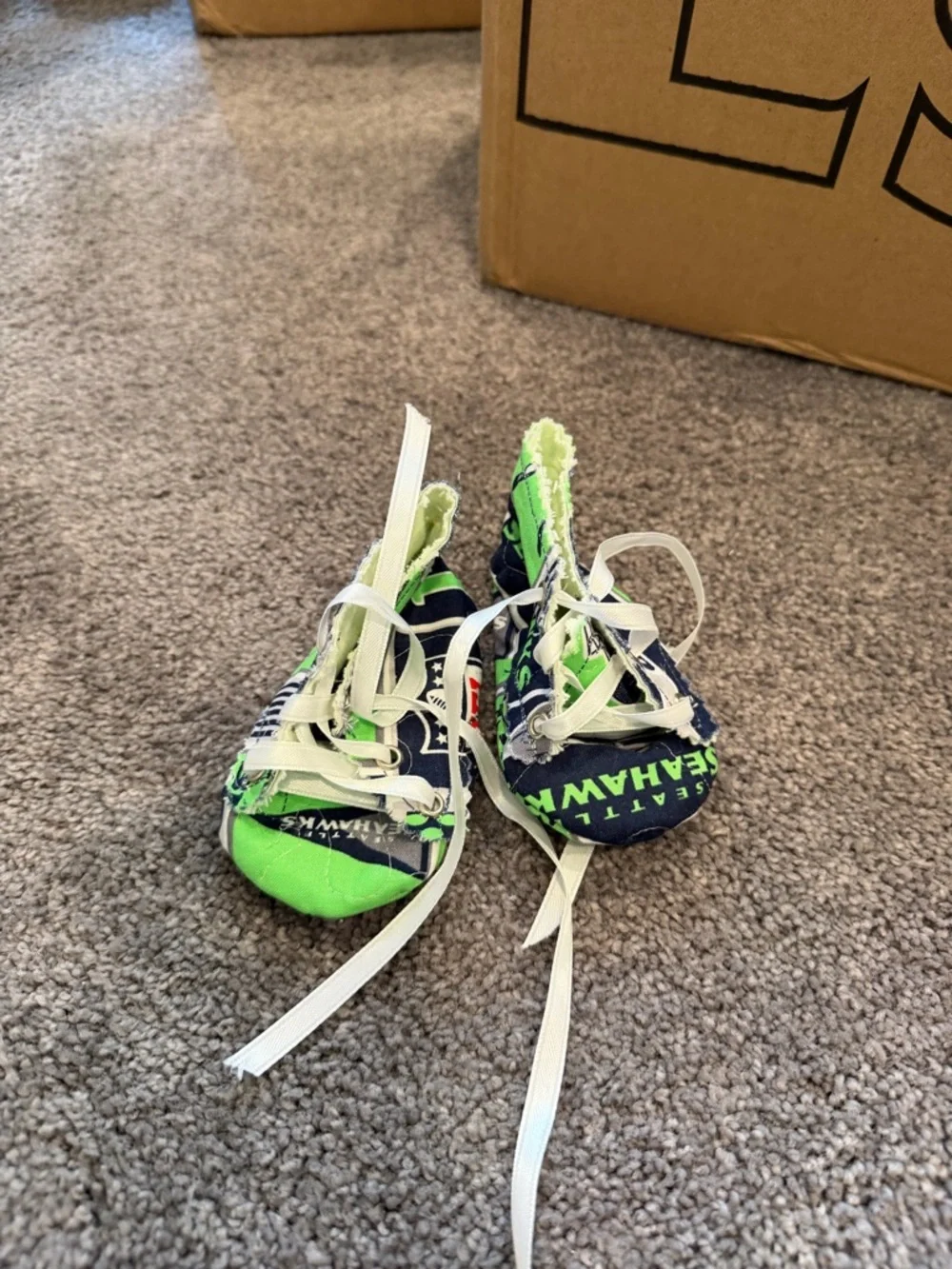 Seattle Seahawks Kids Green & Navy Lace-Up Shoes